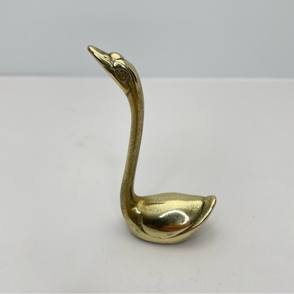 BRASS Miniature Swan - Picture 2 of 8